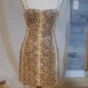Likely dress size 8 snakeskin print